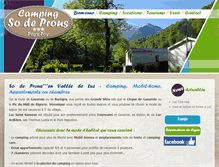 Tablet Screenshot of camping-sodeprous-luz.com